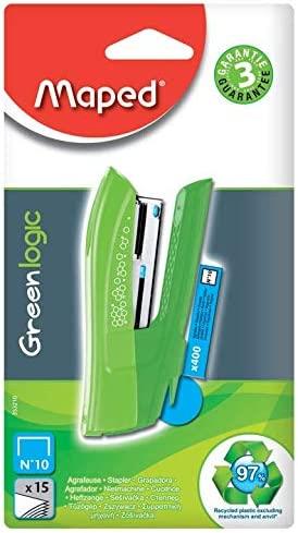 Maped Greenlogic Pocket Stapler including 400 staples