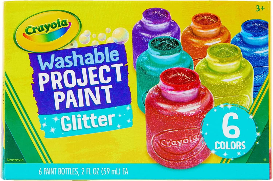 Crayola Glitter 6 Pack Washable Paint