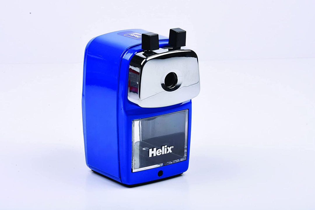 Helix Desktop Rotary Pencil Sharpener Metal Heavy Duty Body & Desk Clamp