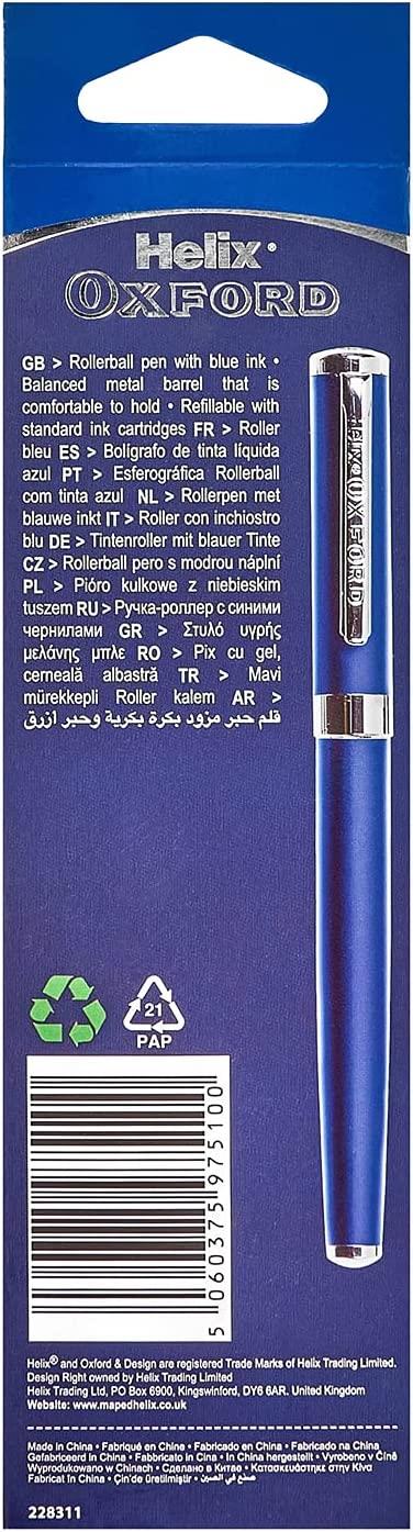 Helix Oxford Premium Rollerball Pen Assorted Colours