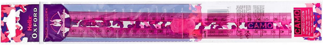 Helix Oxford Camo Folding Ruler Pink 30CM