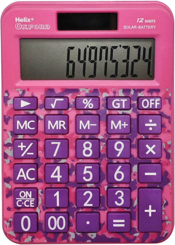 Helix Oxford Camo Basic Calculator