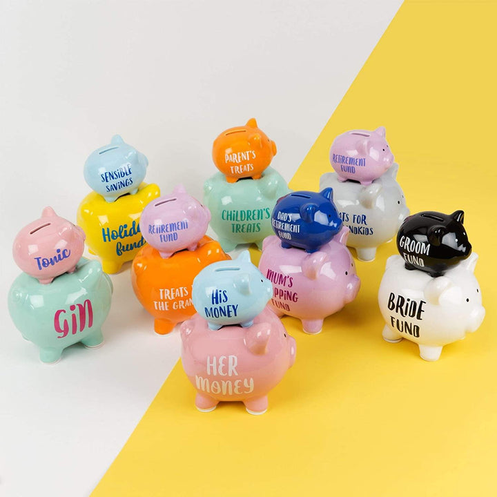 Pennies & Dreams Ceramic Piggy Bank