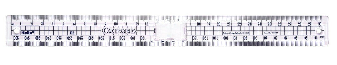 Helix Oxford Folding Ruler Assorted Colours 30cm 300mm