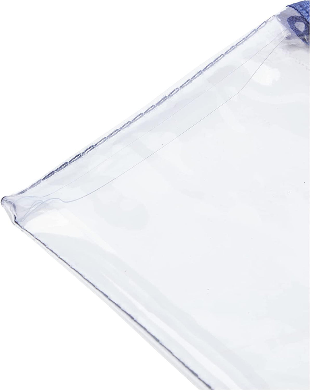 Helix Oxford Clear PVC Transparent Pencil Case Exam Approved 125 x 200MM