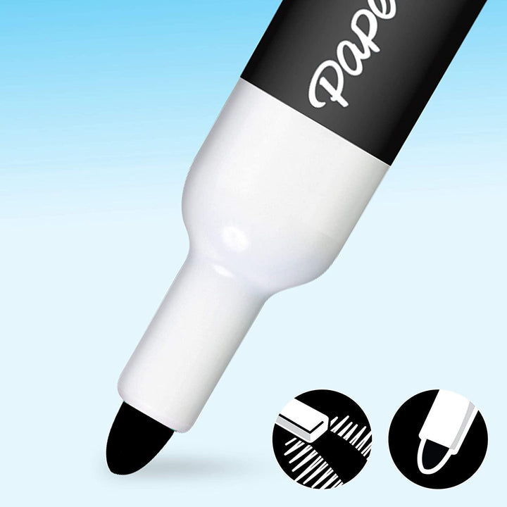 Papermate Black Drywipe Whiteboard Markers 10 Pack