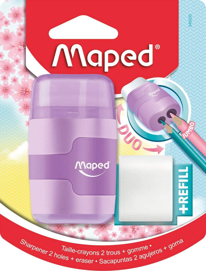 Maped Pastel 2 Hole Sharpener & Eraser