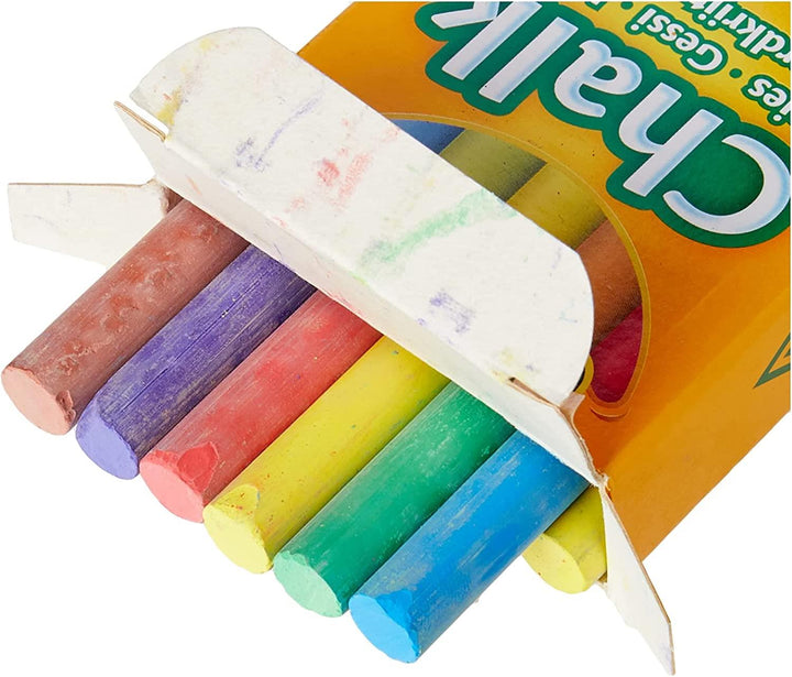 12-Pack White And Assorted Colours Chalk Set