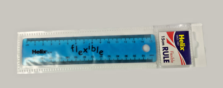 Helix Ruler  Flexible Color Blue 15CM