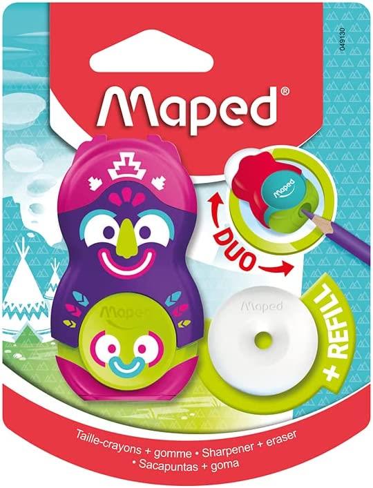 Maped Loopy Totem Duo Eraser and Sharpener