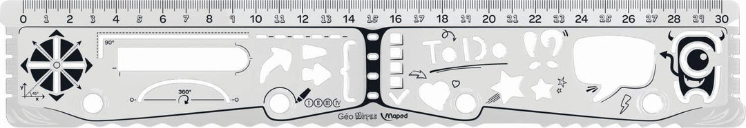 Maped 30cm Geo Notes Ruler