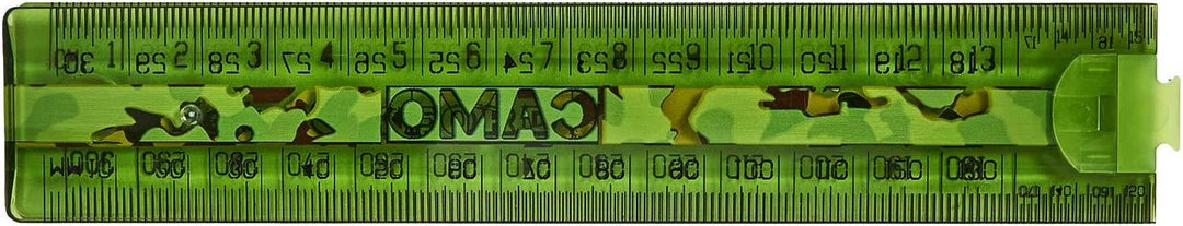 Helix Oxford Camo Folding Ruler Green 30CM