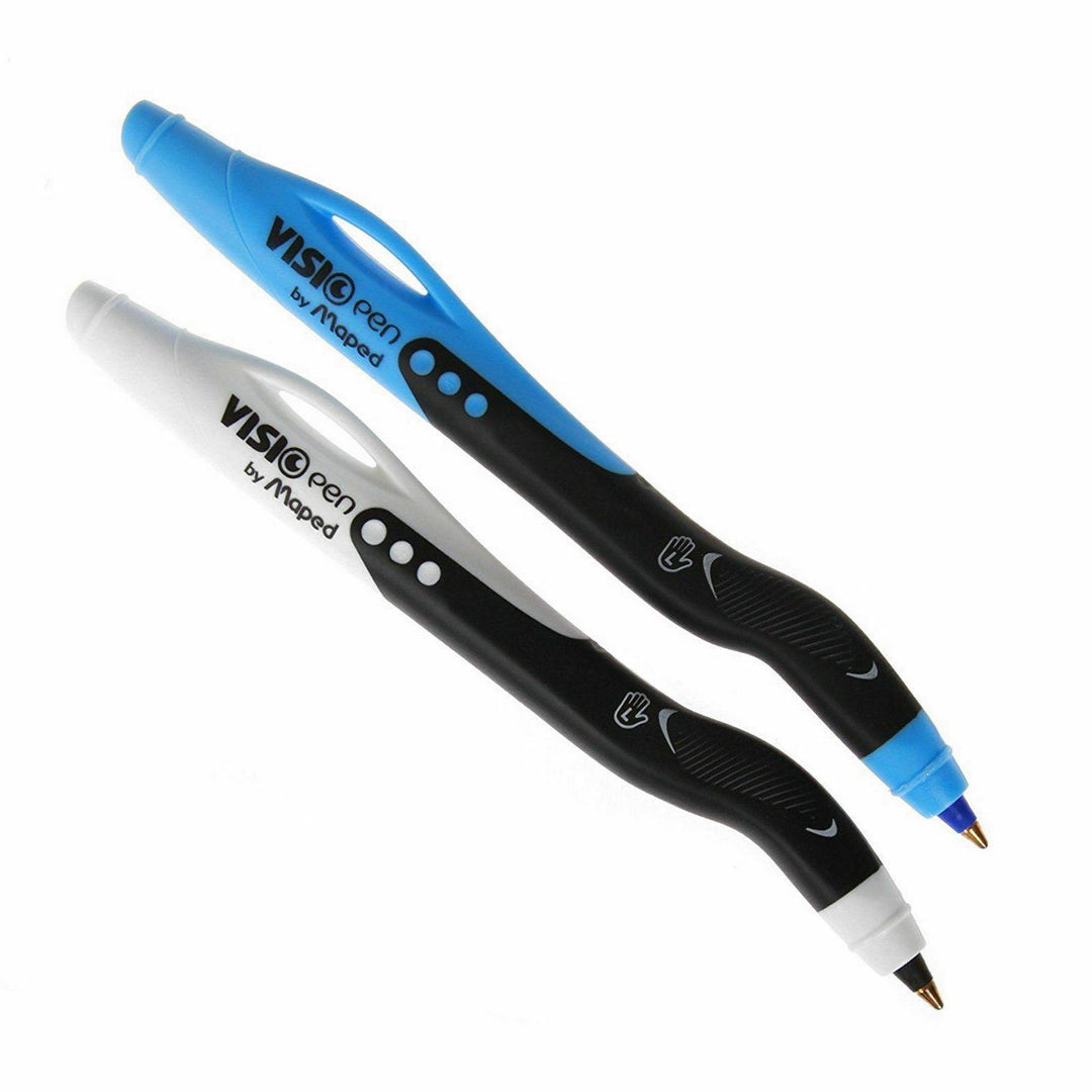 Maped Visio Left Handed Medium Soft Ball Point Pen - Black ink or Blue ink