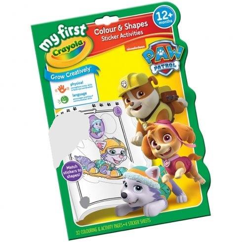 Crayola Paw Patrol Colour And Shapes Activity Book