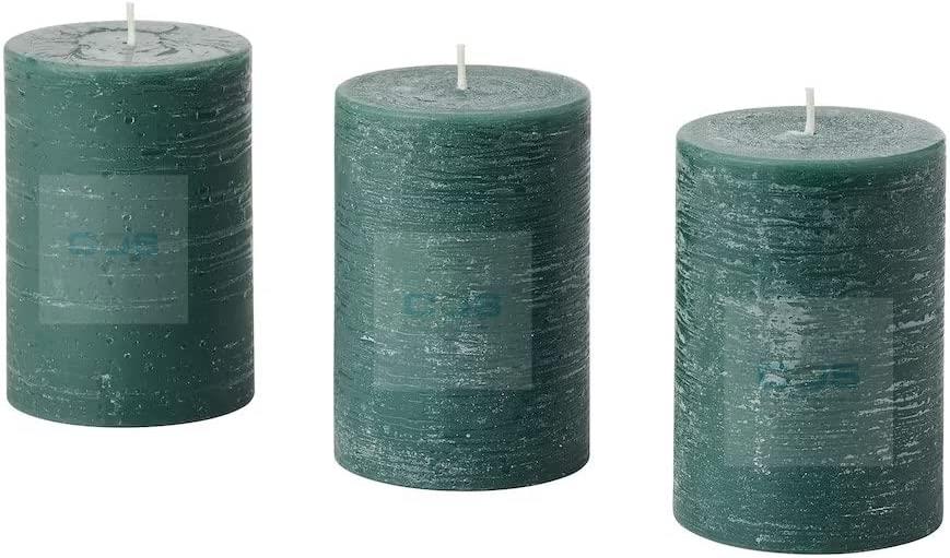 Ikea Scented pillar candle 30 hr-Assorted