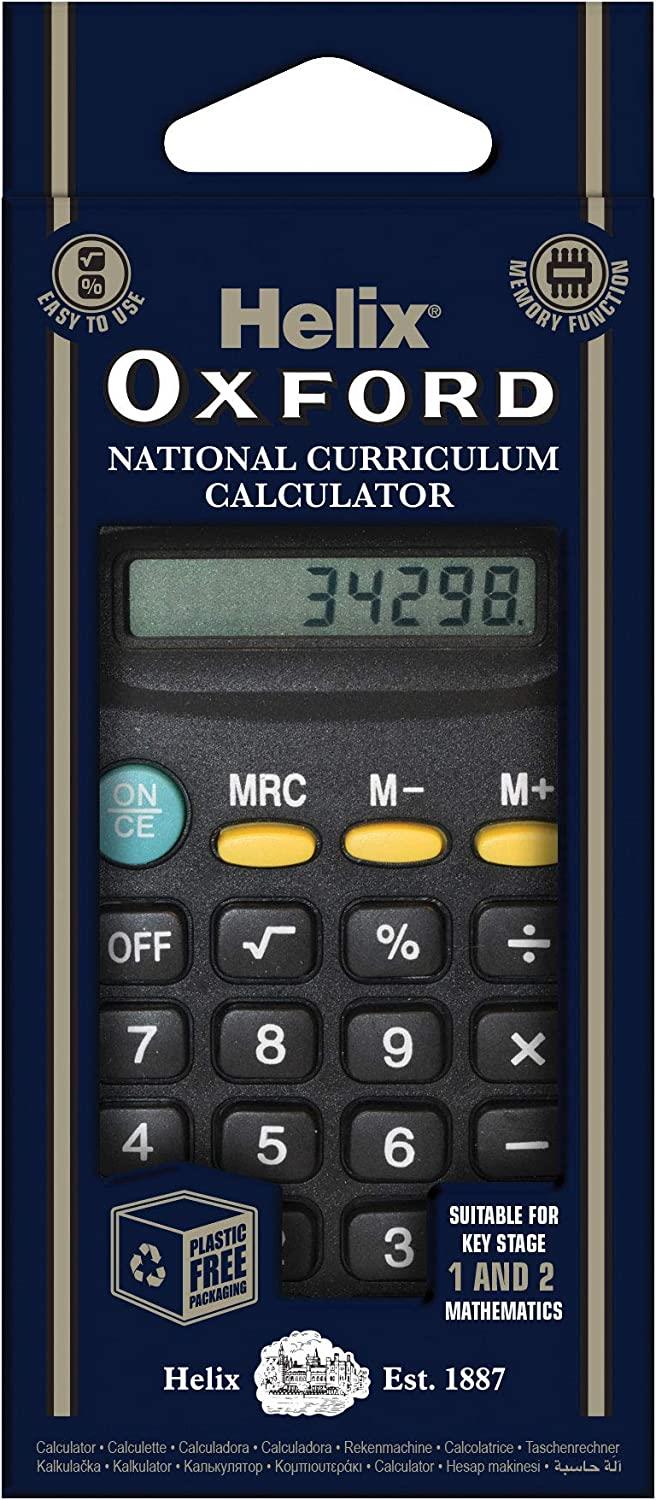 Helix Small 8 Digit Dispaly Mini Pocket Size Calculator