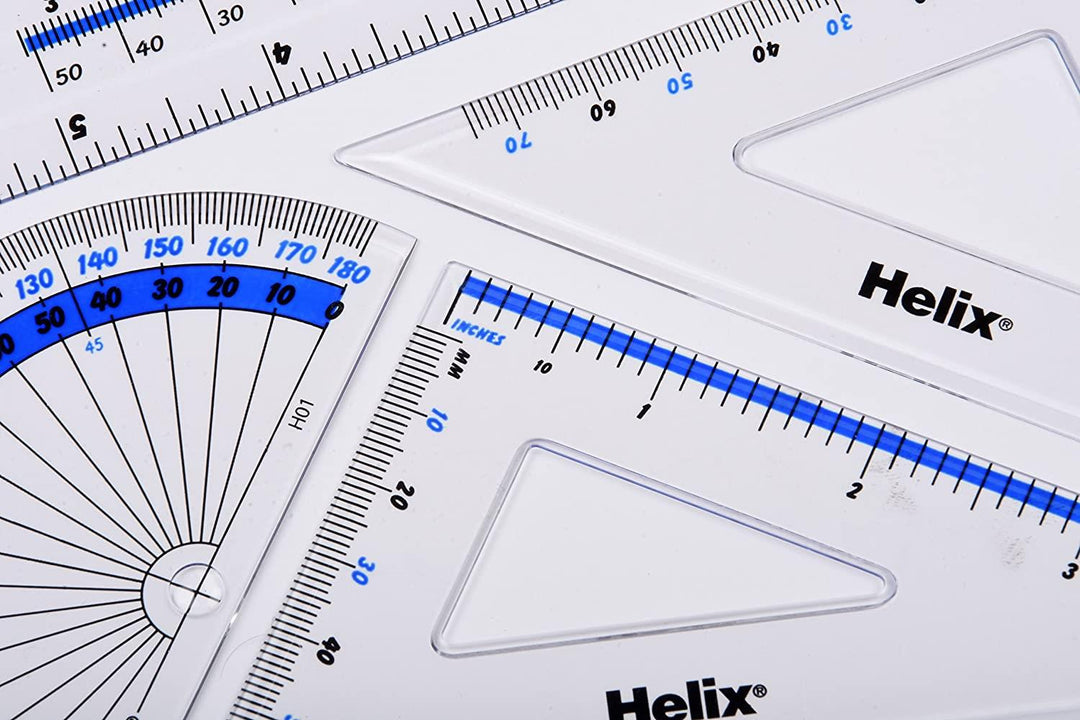 Helix  Geometry Maths Set 4 Piece Set Exam 15CM