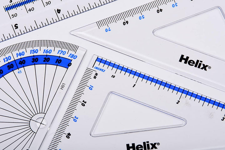 Helix  Geometry Maths Set 4 Piece Set Exam 15CM